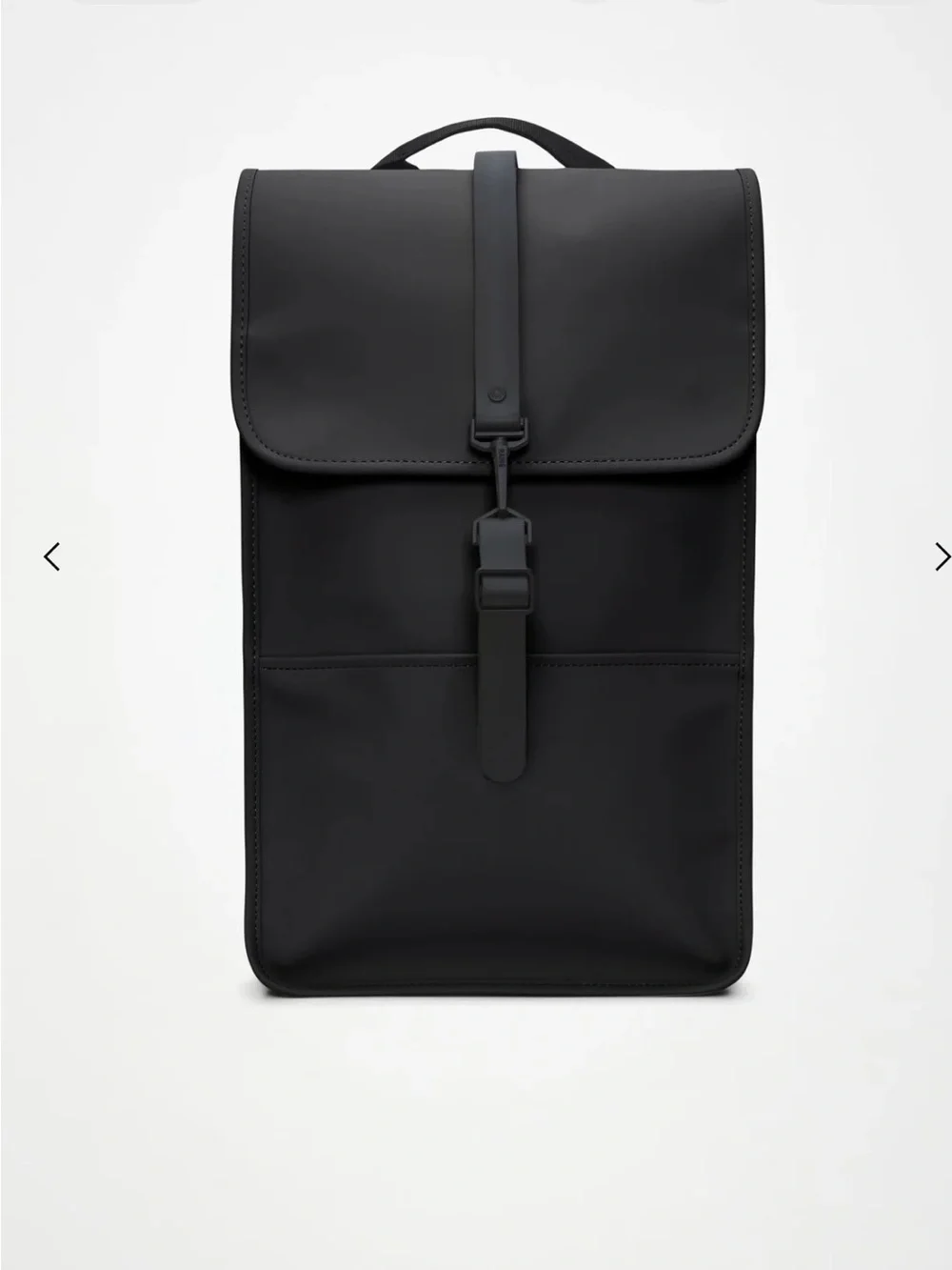 NWT Rains Unisex Black Backpack - Sleek Urban Carry 19.7 in x 4.7 in x 11.8 in